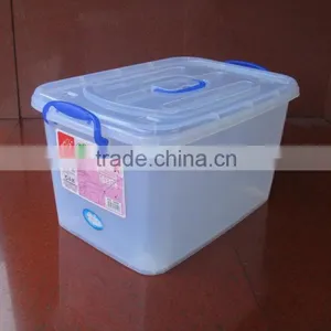 50L Plastic Storage Container Storage Box With Wheels thumbnail-3
