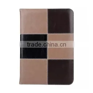 Accept Small Qty Factory Handheld Fashion Grid Leather Tablet Cover for Ipad Air 2 thumbnail-4