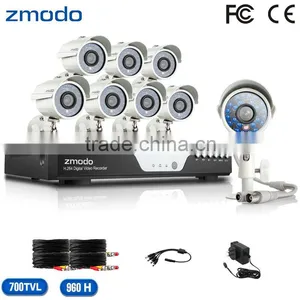 Zmodo 8 Channel DVR 700TVL 960H Outdoor Camera System thumbnail-1