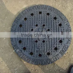 Nodular Cast Iron Manhole Covers Anti-theft Heavy Duty Corrosion Resistant Security OEM Manhole Covers China Factory Well Lid thumbnail-2