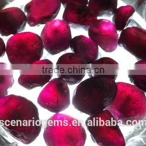 4-6mm Natural Purple Indian Raw Rough Garnet Stone thumbnail-1