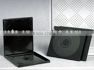 10mm Square Black Single PP VCD CD Case , Short DVD Case thumbnail-1