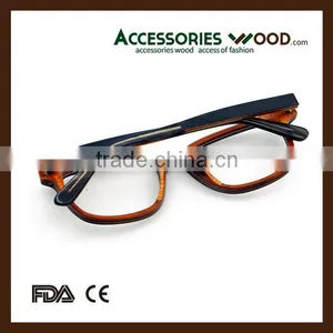 2016 Hotsale Ebony Wood Layered Reading Glasses With Mitin thumbnail-3