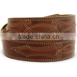 100% Italian Import Genuine Leather Men Padded Leather Belts thumbnail-2