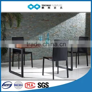 TB Scandinavian Black Walnut Wooden Dinette Table Set thumbnail-1
