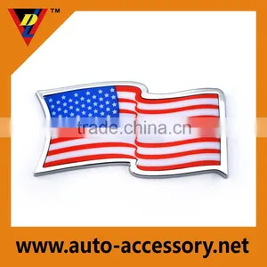 Wholesale Custom Chrome 3d Car Sticker America Flag Badge thumbnail-1
