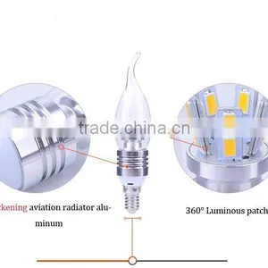 Aluminum Lamp Body E14 Led Candle Bulb 85-265v for Decorativing Use thumbnail-4