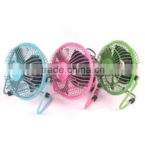4"USB Mini Portable Table Aluminum Core Motor Cooling Fan for Student thumbnail-1