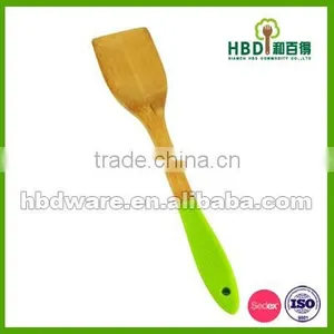 Bamboo Kitchen Utensils With Silicone Spoon Wholesale thumbnail-1