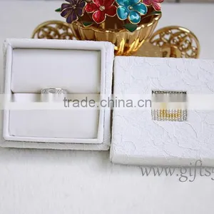 Custom Unique Box for Wedding Rings for Sale With Beaded Name Plate of L thumbnail-3
