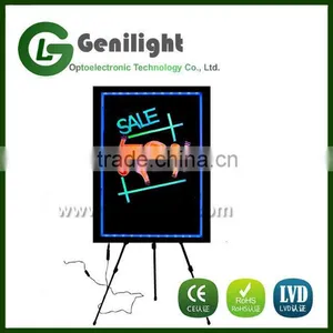 Hotsale 60*80cm Acrylic Flashing Illuminated Erasable RGB Magic LED Writing Board thumbnail-4