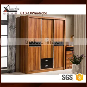 Wooden Small Bedroom Wardrobe Designs thumbnail-1