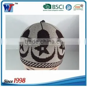 Men Islamic Prayer Knitted Winter Hats Wool Muslim Caps thumbnail-6