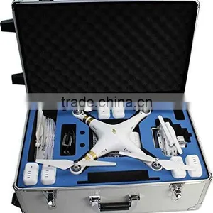 Aluminum DJI Phantom 2 3 Professional Advanced Standrad 4k Vision+ Travel Case Quadcopter Drones Rolling Travel Trolley thumbnail-1