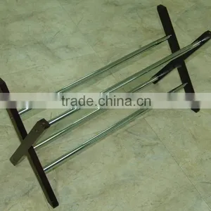 X Type 2 Tier Metal Chrome Plated Storage Shoe Rack thumbnail-1