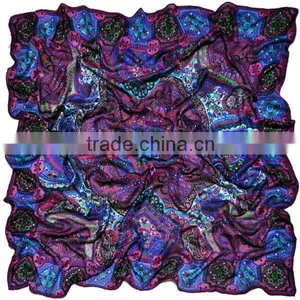 Factory Direct Free Sample No MOQ Custom Silk Wool Scarves Manufacturer in China thumbnail-2
