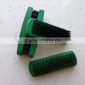 Wholesale Green Color Maple Wooden Made Shoes Brush thumbnail-6
