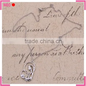 Meaningful Pendant Necklace for Women, Mom and Son Alloy Necklace thumbnail-2