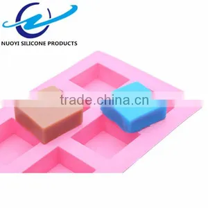 6 Cavities Square Shape Hand Made Soap Mold thumbnail-5
