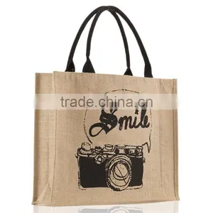 Hot Sale Good Quality Cotton Jute Handbag for Lady thumbnail-1
