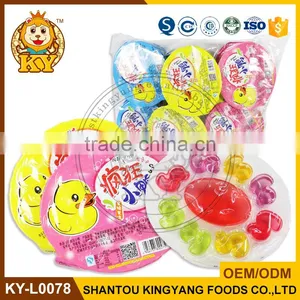 Halal Assorted Fruity Flavor Crazy Duck Shape Jelly Gels Candy thumbnail-1