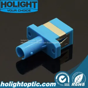 Hybrid Plastic Adaptor Sc Female to St Female Simplex Sm Blue thumbnail-3