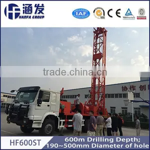 HFT600ST Truck Mounted Water Well Drilling Rig Multifunctional Drilling Machines thumbnail-1