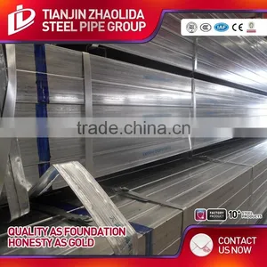 ASTM A500 GR A B WELDED Galvanized Carbon Steel Square Tube From Tianjin Manufacture thumbnail-3
