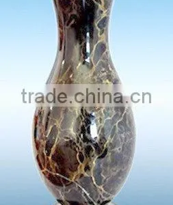 NATURAL BLACK AND GOLD MARBLE FLOWER VASES thumbnail-4