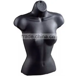 Plastic Black Female Torso Mannequin Display For Sale With Arms thumbnail-1