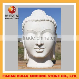 Granite With Marble Stone Hand Carved Buddha Head Statue thumbnail-2