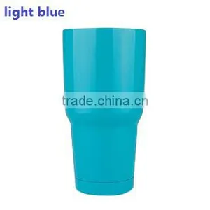 Light Blue 304# Stainless Steel Tumbler ,30oz Vechicle Cup thumbnail-1