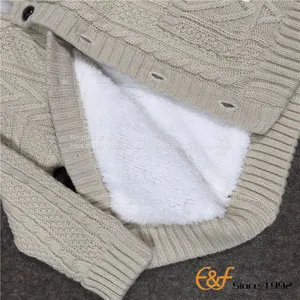 Boy Hoodie Cardigan Sweater With Lining and Pockets thumbnail-5