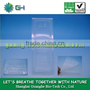 Eco-friendly Material Disposable Biodegradable PLA Clear Plastic Cake Box Packaging thumbnail-1