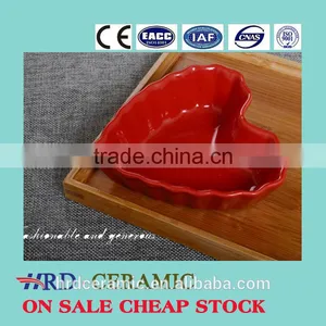 Stocked Heart Shape Sala Bowl,cheap Ceramic Ceramic Fruit Bowl thumbnail-1