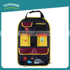 Multifunction Pockets 420D Polyester Cartoon Folded Hanging Car Backseat Organizer Folding Car Trunk Organizer thumbnail-3