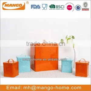 Latest Design Metal Colorful Bread Box and Canister Set thumbnail-3
