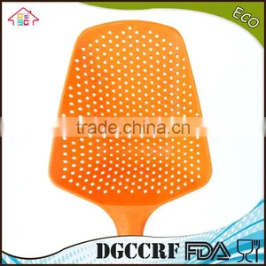NBRSC High Heat Resistant Large Black Nylon Scoop Colander Slotted Spoon Strainer With Handle thumbnail-6