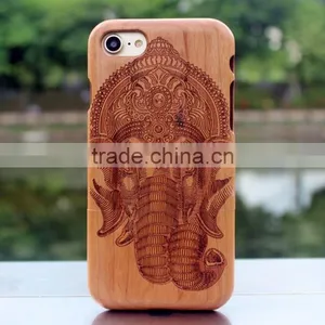 Classical Chinese Walnut/bamboo/rosewood/cherry/maya Cartoon Cell Phone Case for Iphone thumbnail-3