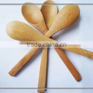 Bamboo Rice Spoon for Children, Wooden Tea Coffee or Juice Disposable Mixing Spoon thumbnail-5