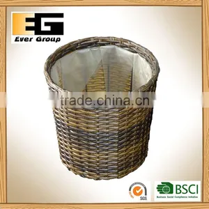 Decor Gardening Planter Classic Round PE Rattan Basket With PVC Liner thumbnail-2