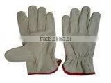 Grey Cow Grain Leather Driver Gloves ZM65-L thumbnail-1