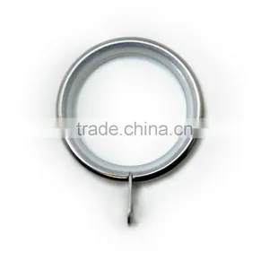 Curtain Rod Ring Low Noise With Fixed Eyelet Inside Diameter D35mm Brushed Nickel Plated thumbnail-1