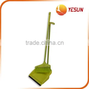 Hot Selling Plastic Broom and Dustpan Set thumbnail-1