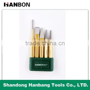 5 Pcs Gold-plated Quality Pin Punch Sets thumbnail-1