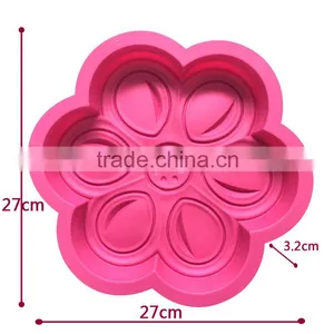 11197 Fashion Flower Shape Silicon Cake Mould thumbnail-4