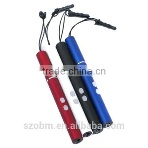 Promotional Custom Keychain Multicolor Mini Pen Shape LED Laser Keychain thumbnail-1