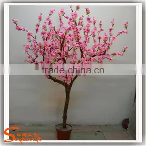 Guabgzhou Manufacturers Supplying High Quatily Simulation Artificial Peach Blossom Tree for Sale thumbnail-2