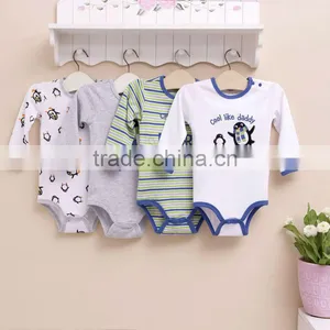 2013 Autumn Baby Romper 100% Cotton Long Bodysuit 4in1 Gift Box thumbnail-1