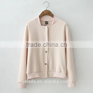 Brand New Cute Baseball Jacket Long Sleeve Bomber Jacket Stand Collar Slim Womens Coats And Jackets 2016 thumbnail-1